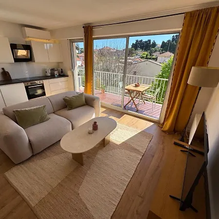 Les Calanques D'or - Standing 4 Prs - Park - Clim Apartment Antibes